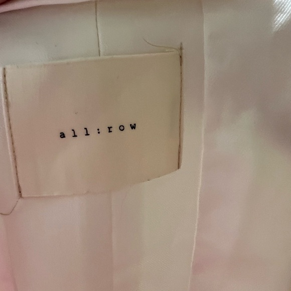 All : Row white drape front vest open tie back size medium - Picture 9 of 9